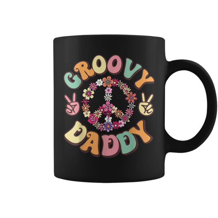 Retro Groovy Daddy And Vintage Family Retro Dad Birthday  V2 Coffee Mug