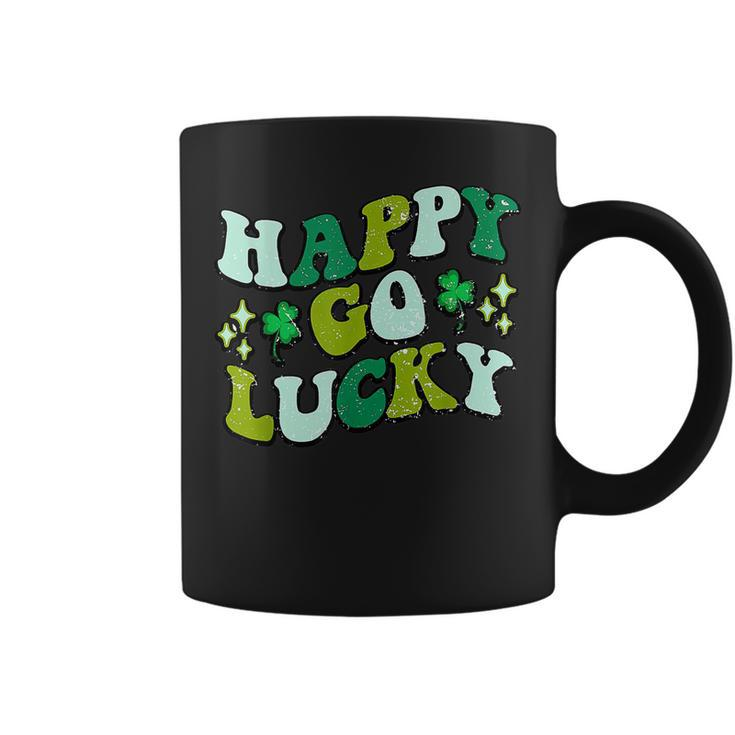 Retro Groovy Happy St Patricks Day Shamrock Lucky  Coffee Mug