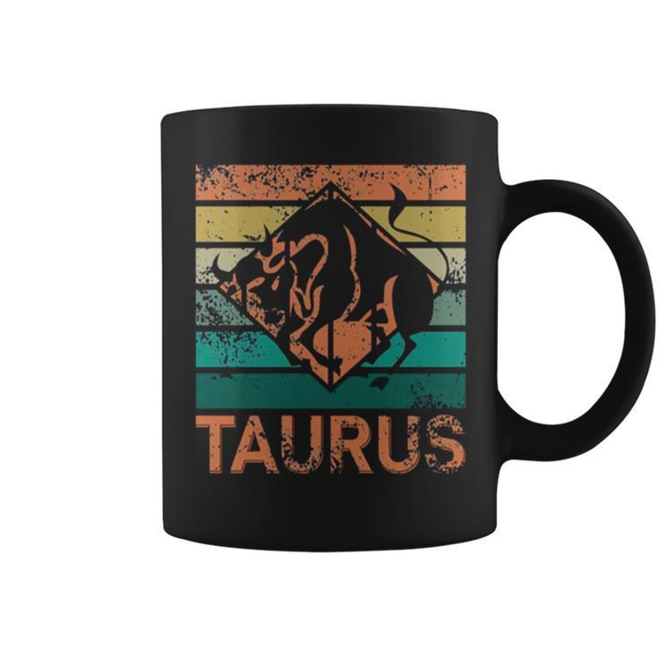 Retro Horoscope Taurus Coffee Mug