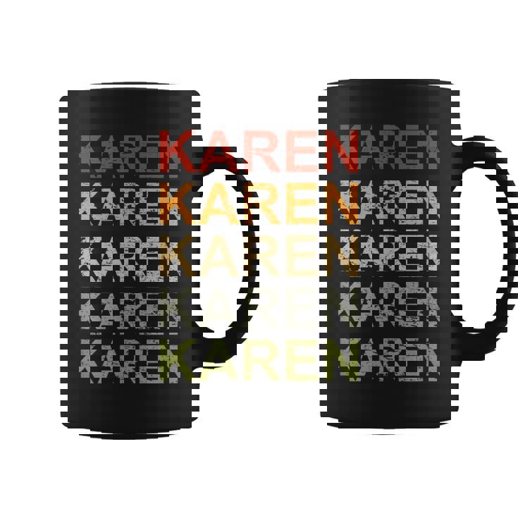 Retro Karen Personalized Karen Name Girl Woman Karen Coffee Mug