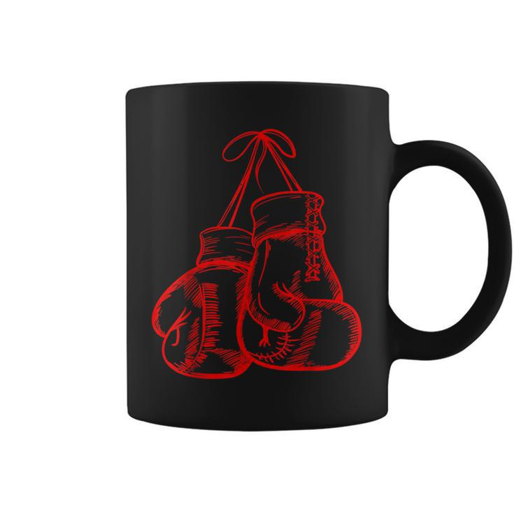 Retro Love Red Boxing Gloves Gifts Boxer Gift  Coffee Mug