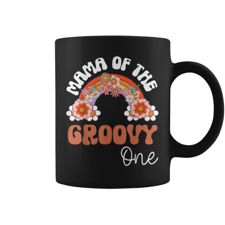 Retro Mama Of Groovy One Matching Family 1St Birthday Party  Coffee Mug
