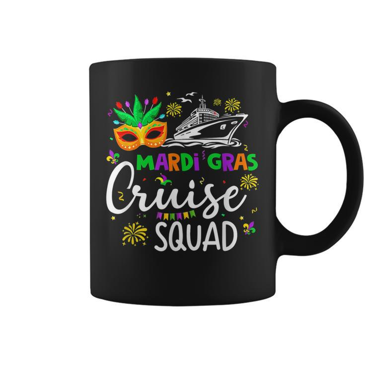 Retro Mardi Gras Cruise Squad 2023 Matching Family  Coffee Mug