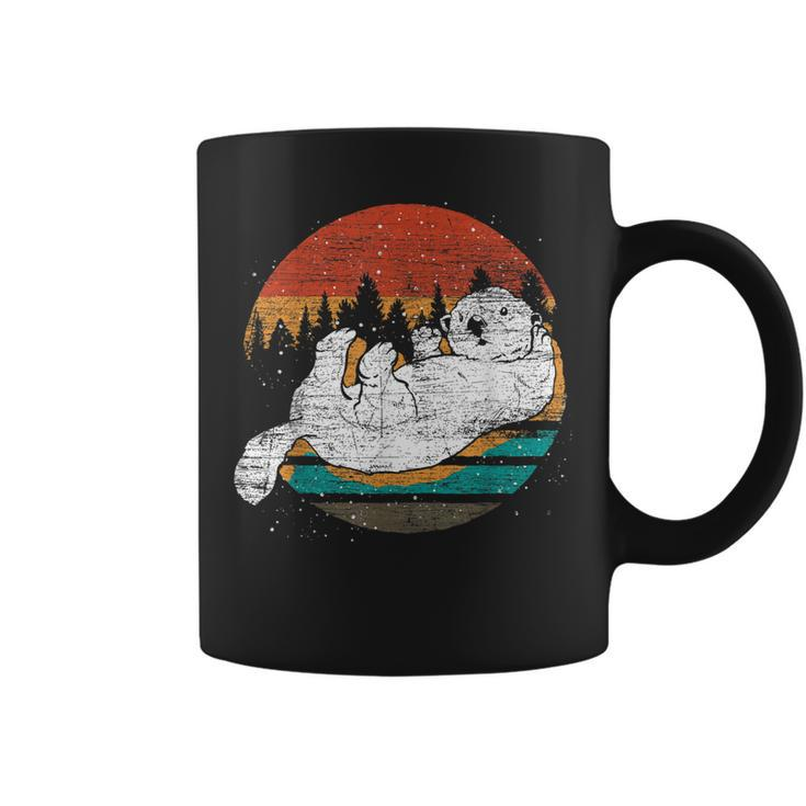 Retro Sea Otter  Coffee Mug