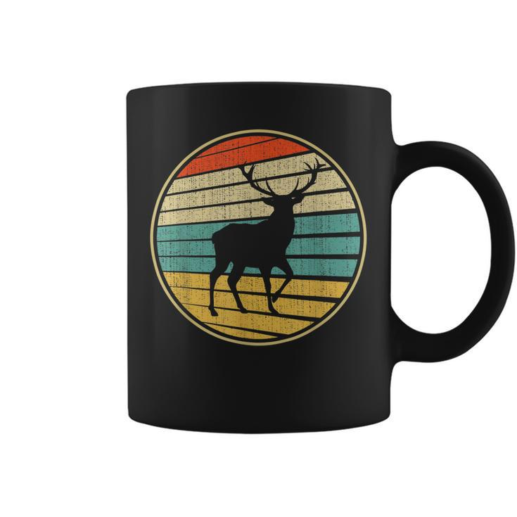 Retro Style Vintage Forest Wildlife Elk Buck Deer 60S 70S  Coffee Mug