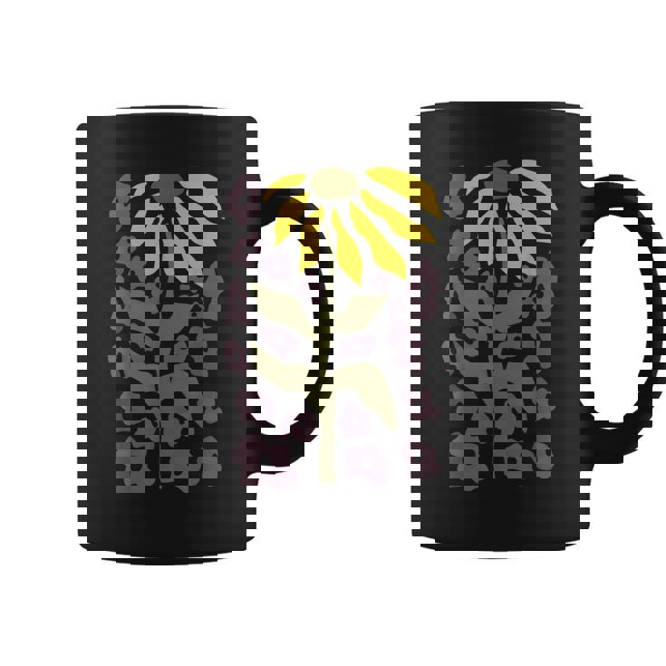 Retro Sunflower Graphic Flower Lover Gardening Coffee Mug