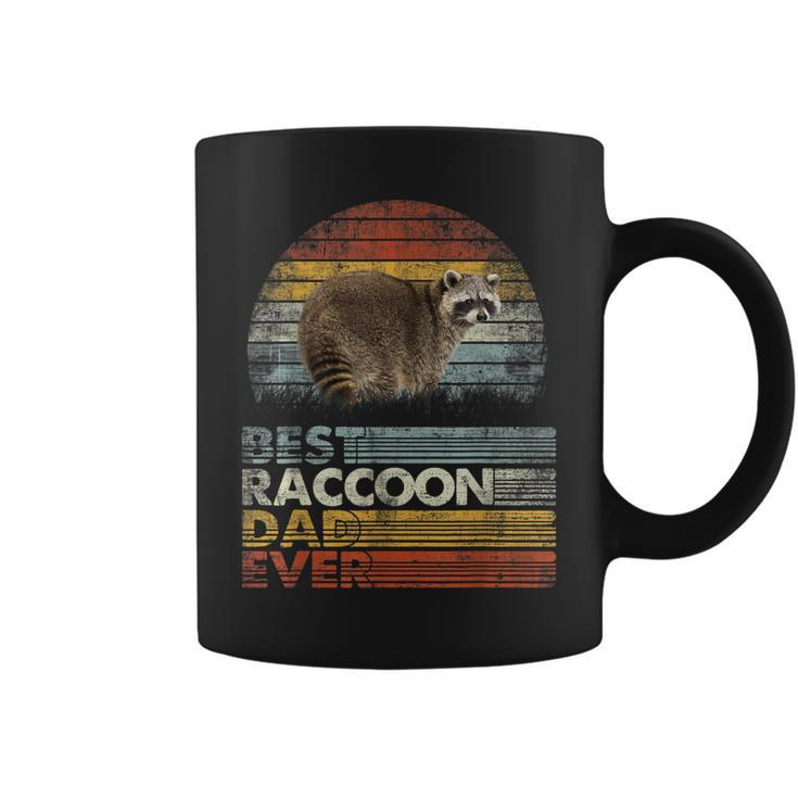 Retro Vintage Best Raccoon Dad Ever Animals Lover  Coffee Mug