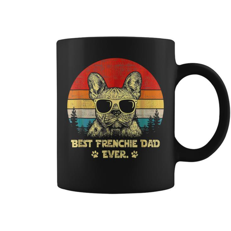 Retro Vintage French Bulldog Best Frenchie Dad Ever Dad Gift For Mens Coffee Mug