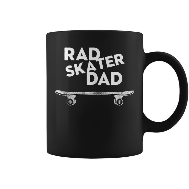 Retro Vintage Rad Skater Dad Skateboard  Coffee Mug
