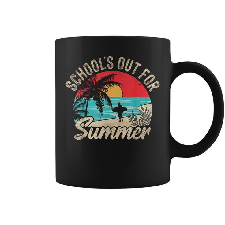 Retro Vintage Schools Out For Summer Women Kids Teacher  Coffee Mug