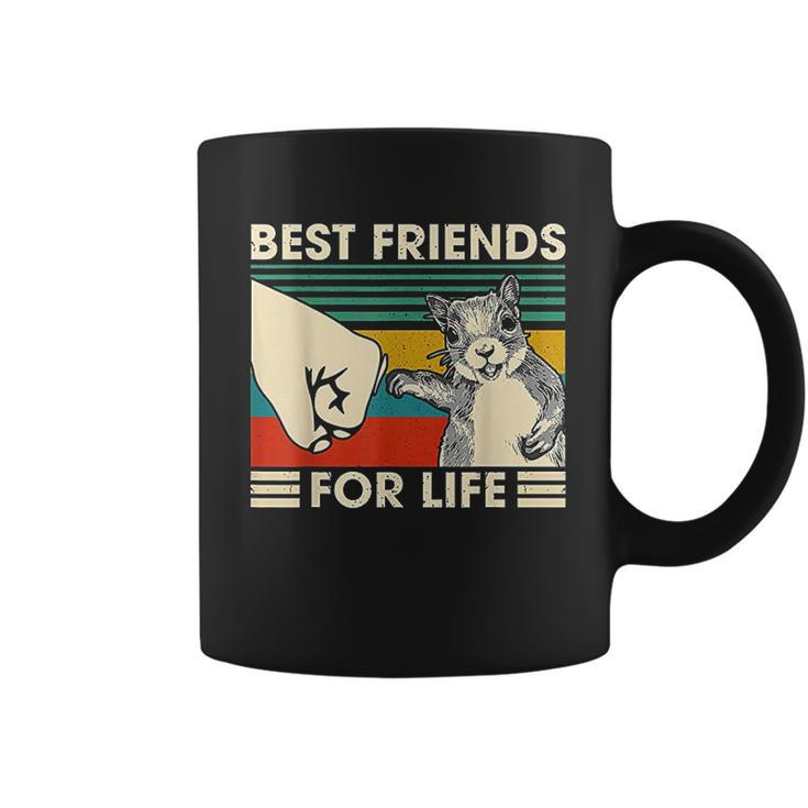 Retro Vintage Squirrel Best Friend For Life Fist Bump V2 Coffee Mug