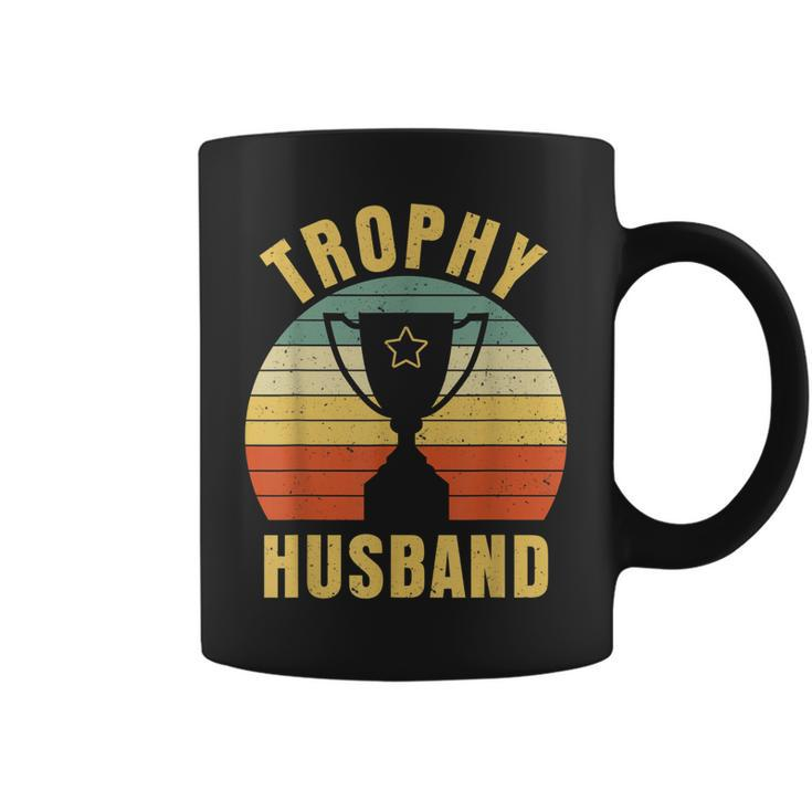 Retro Vintage Trophy Dad Husband Reward Funny Best Father Coffee Mug