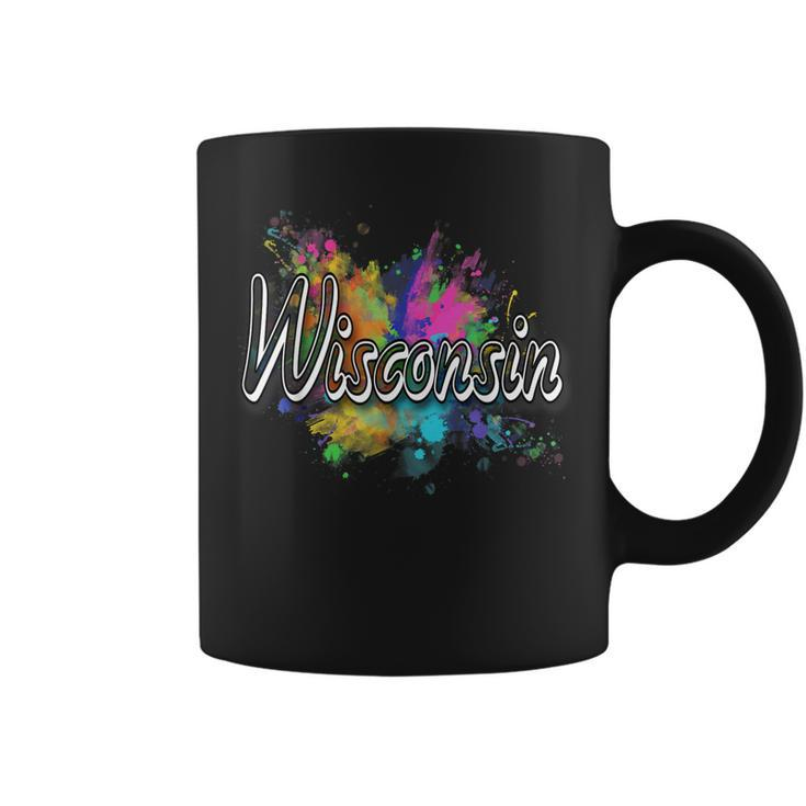 Retro Wisconsin Apparel For Men Women & Kids - Wisconsin  Coffee Mug