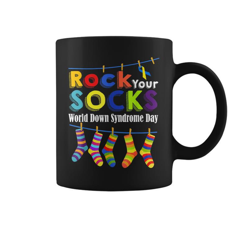 Rock Your Socks Cute 3 21 Trisomy 21 World Down Syndrome Day  Coffee Mug