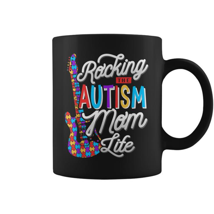 Rocking The Autism Mom Life Autism Awareness  Coffee Mug