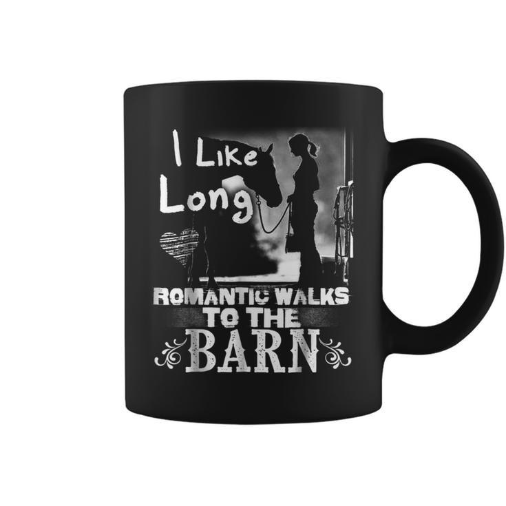 Romantic Walks To The Barn Love Horse Girls Gift  Coffee Mug