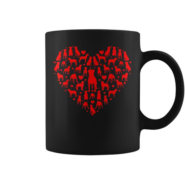 Rottweilers Hearts Love Dog Lover Men Women Valentines Day  Coffee Mug