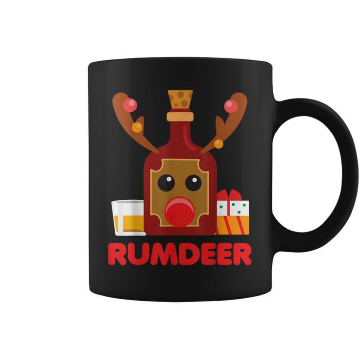 Rum Deer Reindeer Funny Drinking Dad Uncle Christmas Gift Coffee Mug