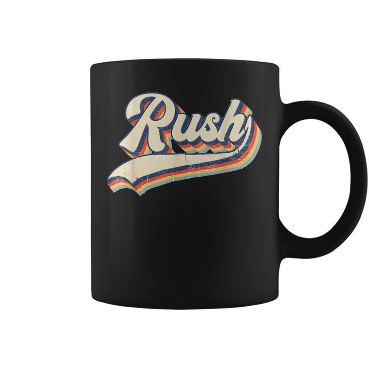 Rush Surname Vintage Retro Gift Men Women Boy Girl  Coffee Mug