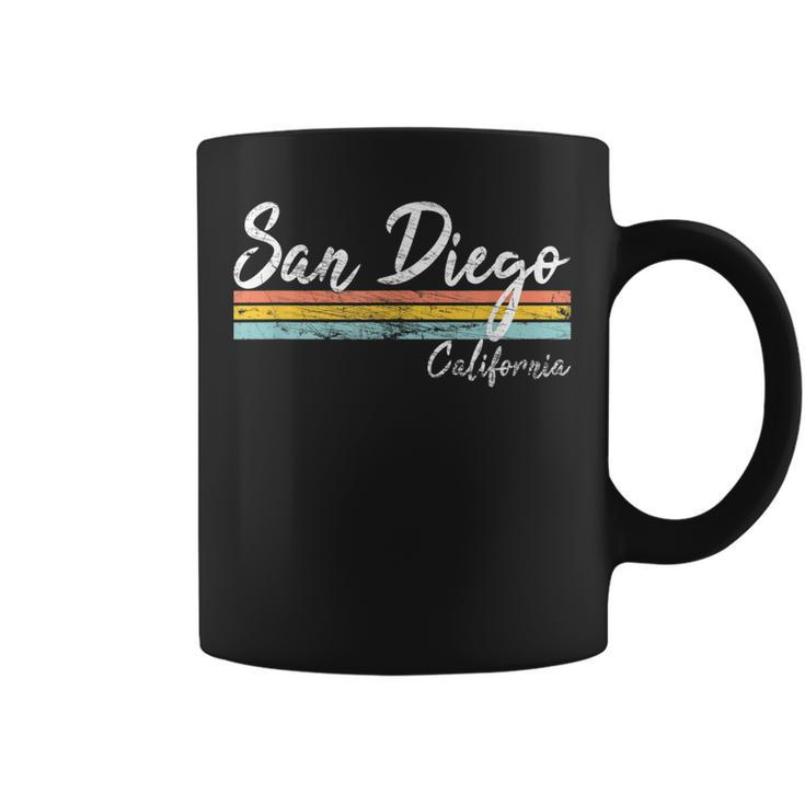 San Diego - California - Vintage Distressed Design - Classic  Coffee Mug