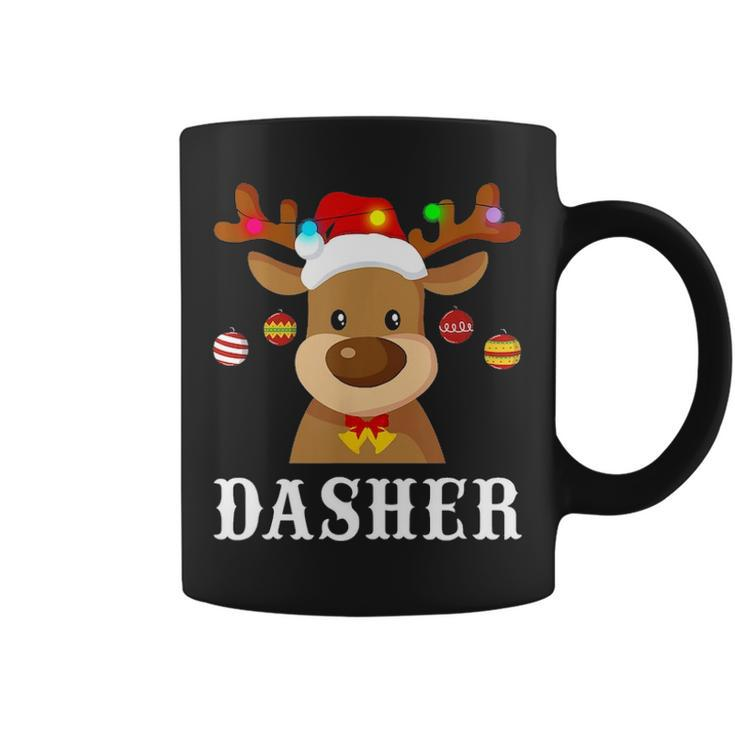 Santa Reindeer Dasher Xmas Group Costume Coffee Mug