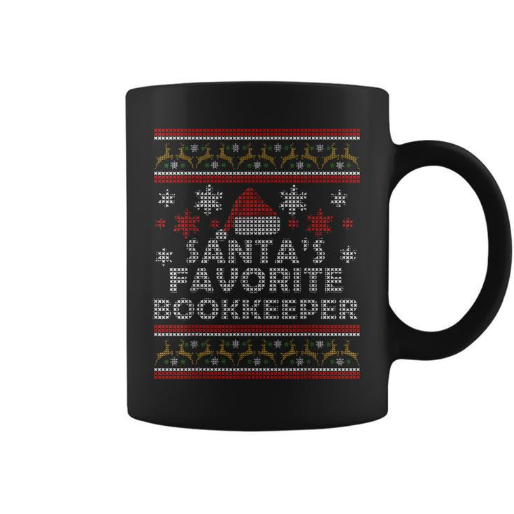 Santas Favorite Bookkeeper Gift Ugly Christmas  Coffee Mug