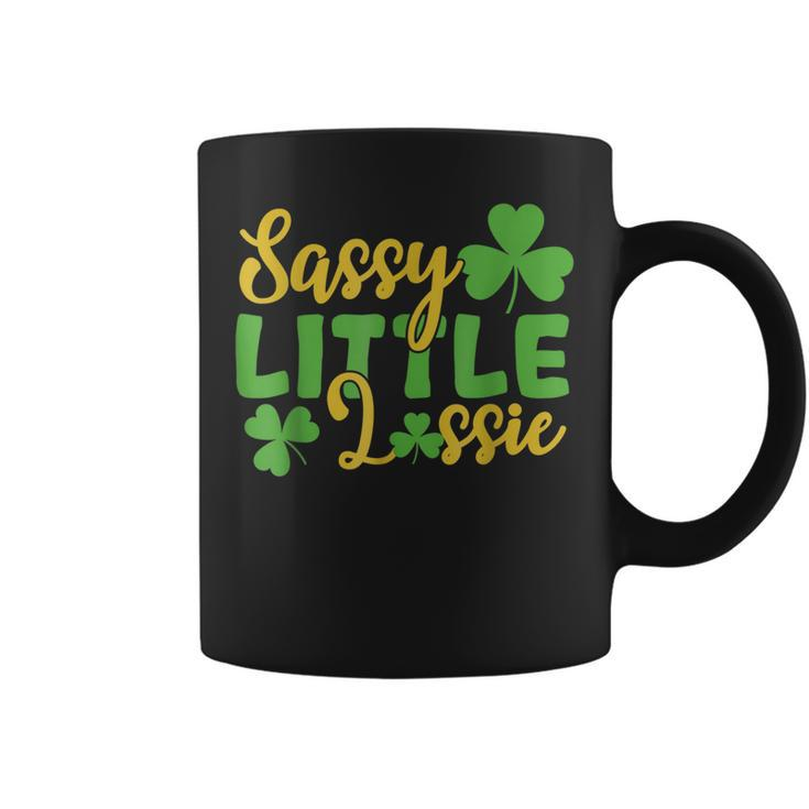 Sassy Little Lassie Shamrock St Patricks Day Women Girl  Coffee Mug