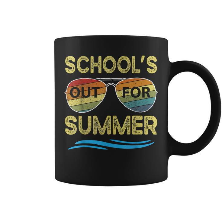 Schools Out For Summer Last Day Of School Retro Teacher  Coffee Mug