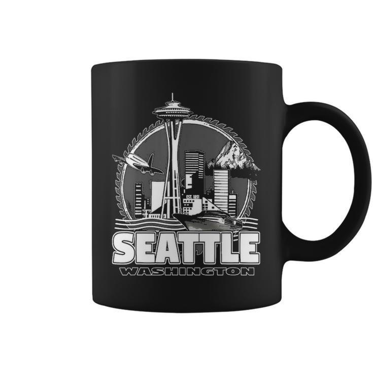 Seattle Pacific Northwest Emerald City Space Needle Souvenir Coffee Mug
