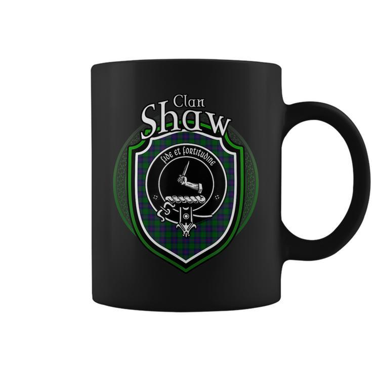 Shaw Clan Crest | Scottish Clan Shaw Family Crest Badge Coffee Mug