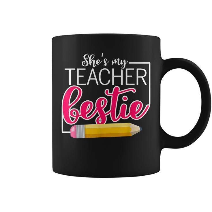 She Is My Teacher Bestie Couple Matching Outfit Apparel  Coffee Mug