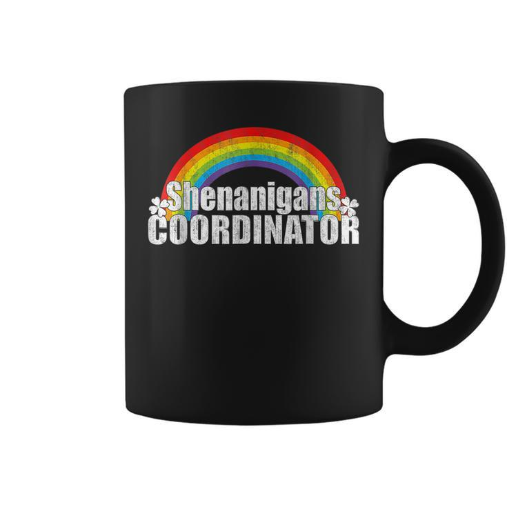 Shenanigans Coordinator Rainbow St Patricks Day Teacher  V8 Coffee Mug
