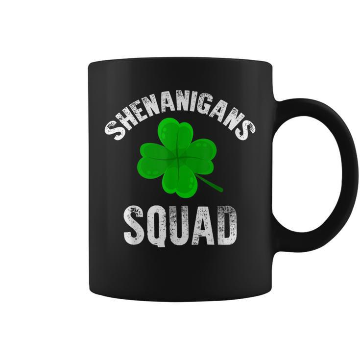Shenanigans Squad Shamrock Happy St Patricks Day Irish  Coffee Mug