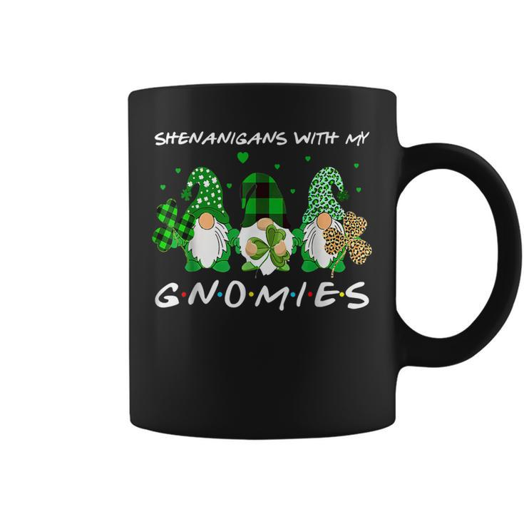 Shenanigans With My Gnomies St Patricks Day Gnome Shamrock Coffee Mug
