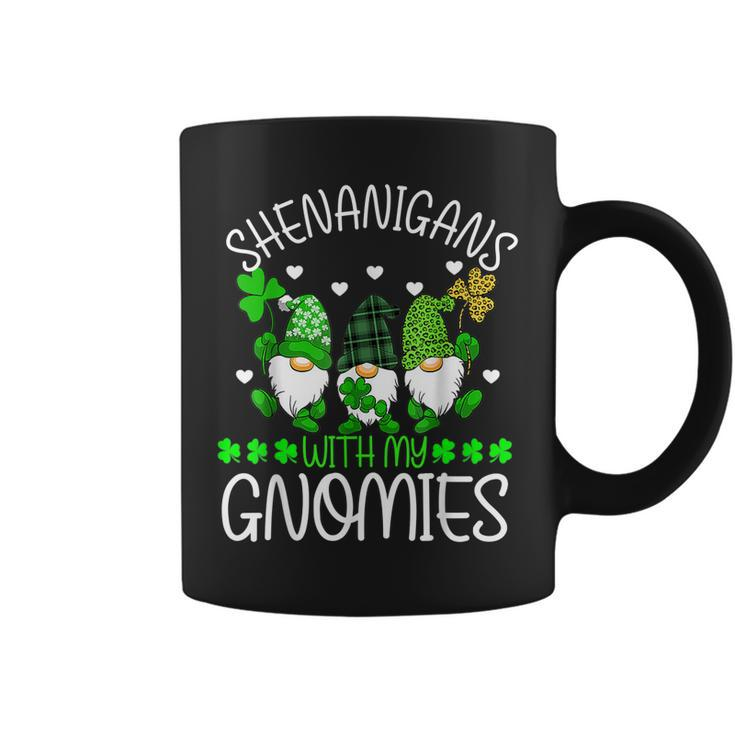Shenanigans With My Gnomies St Patricks Day Gnome Shamrock  Coffee Mug