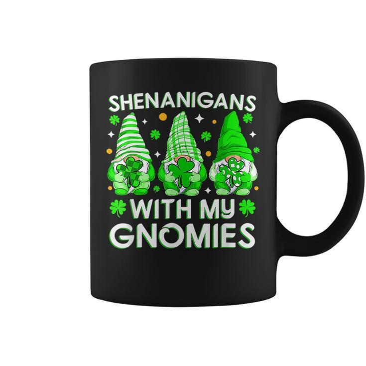 Shenanigans With My Gnomies St Patricks Day Gnomes Irish  Coffee Mug