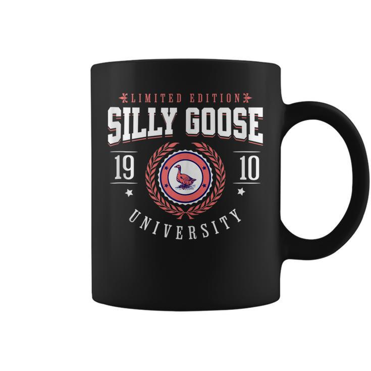Silly Goose University Funny College Meme  Coffee Mug