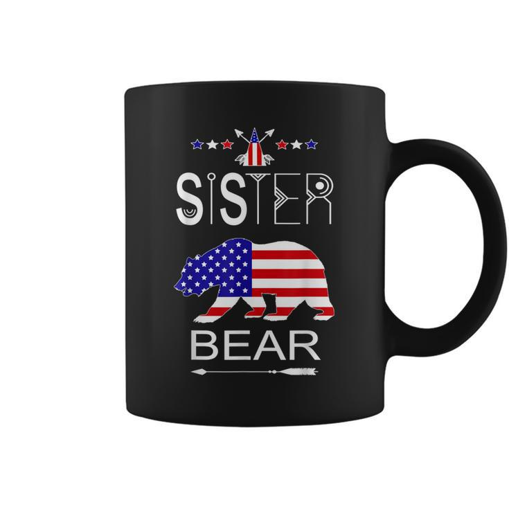 Sister Bear Patriotic 4Th Of July Matching Family Gift Coffee Mug