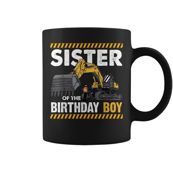 Sister Of The Birthday Boy Love Construction Theme  Coffee Mug