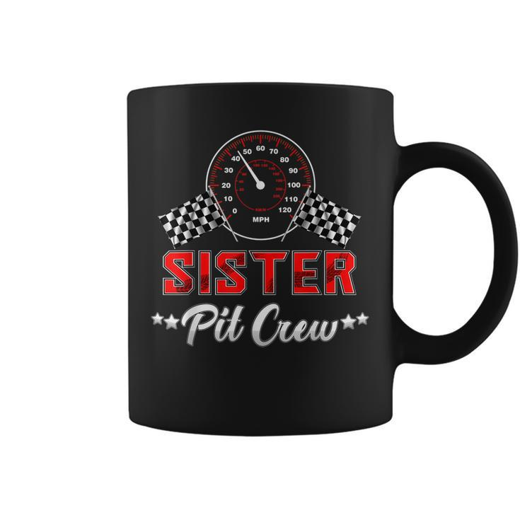 Sister Racing Car Birthday Party Family Matching Pit Crew Coffee Mug