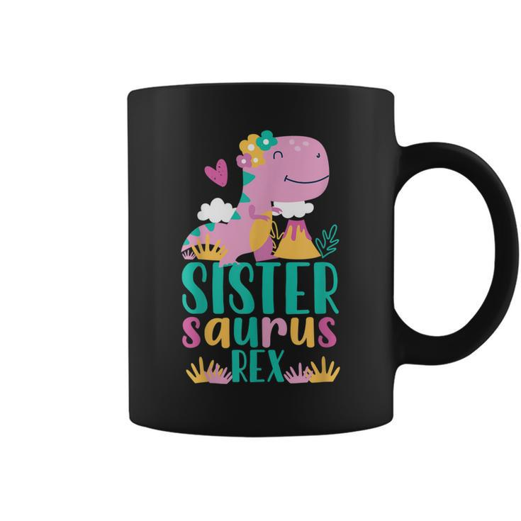 Sister Saurus Rex Dinosaur Dino Design For Kids Coffee Mug