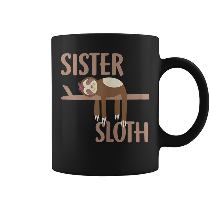 Sister Sloth Cute Gift For Mom Or Daughter Sloth Lovers Coffee Mug