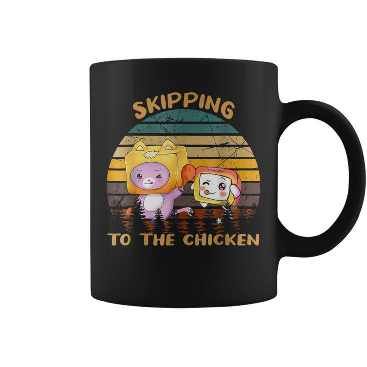 Skipping To The Retro Chicken Funny Lanky Arts Box Videogame  Coffee Mug