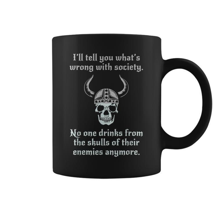 Skull Drink From The Skull Of Your Enemies Funny Mens  Coffee Mug