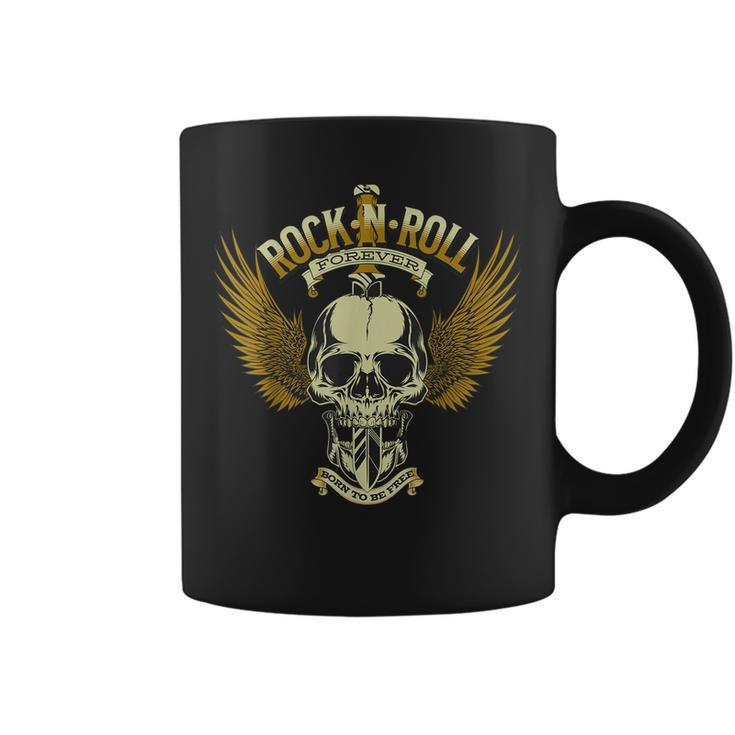 Skull Music Rock Heavy Metal Wings  Coffee Mug