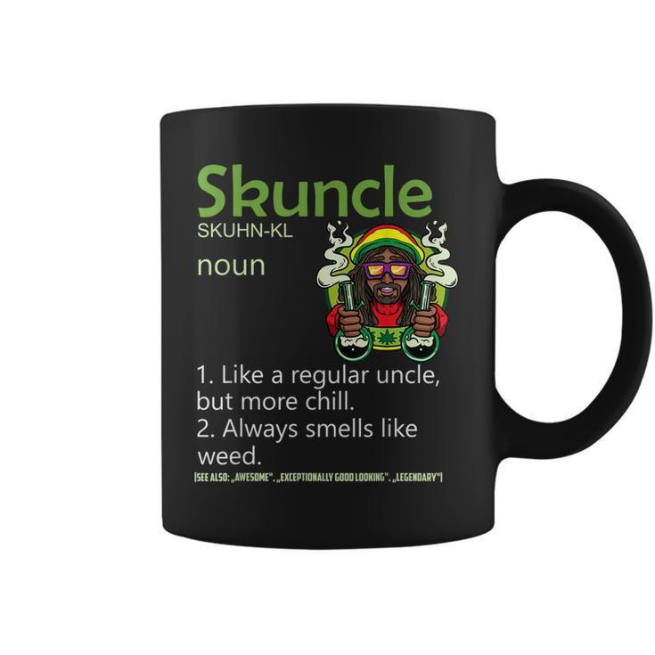 Skuncle Rasta Weed Smoking Marijuana Cannabis Pothead Uncle Coffee Mug