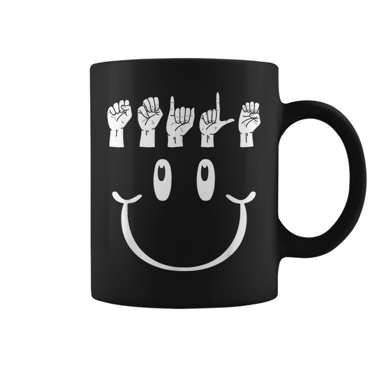 Smile Hand Sign Language Asl Interpreter Translator Coffee Mug