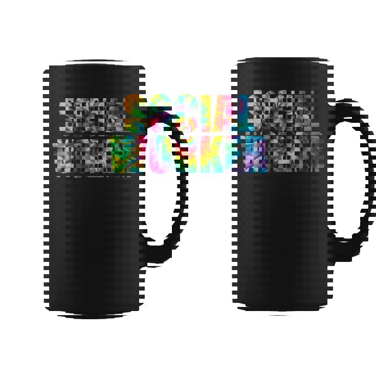 Social Worker Tie Dye Women 2023 School Social Worker Coffee Mug