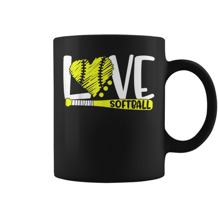 Softball Graphic Saying  For N Girls And Women  Coffee Mug