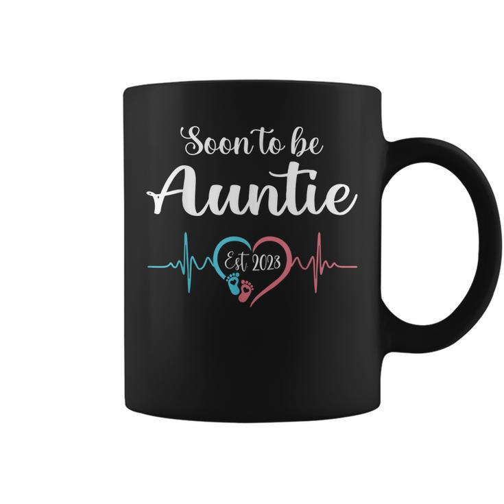 Soon To Be Auntie 2023 First Time Mom Pregnancy Announcement  Coffee Mug